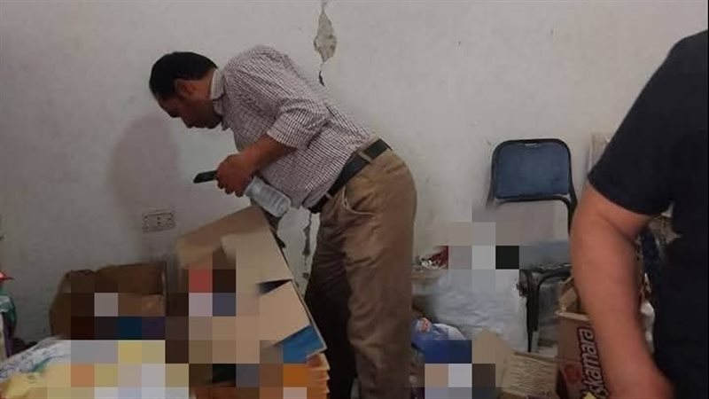 حملة على مخزن غير