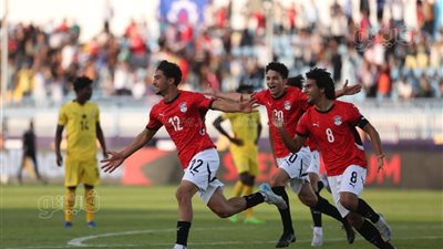 أمم إفريقيا للشباب، منتخب مصر يتقدم 2-1 على غانا في الشوط الأول (صور)
