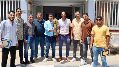 مياه الفيوم نكرم فريق كرة القدم الحاصل علي دوري المصالح الحكومية