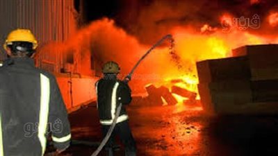 النيابة تعاين حريقا في مدرسة طارق بن زياد بحلوان