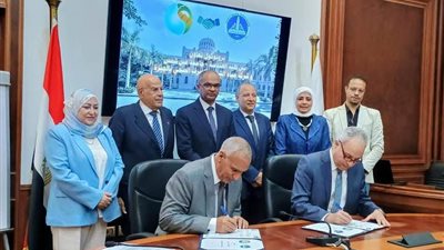 نائب وزير الإسكان يشهد توقيع بروتوكول تعاون بين مياه الجيزة وهندسة عين شمس