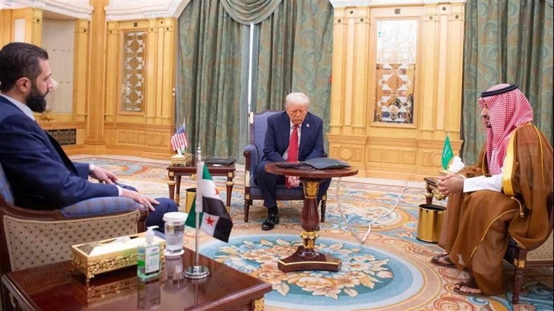 ترامب وبن سلمان والشرع،