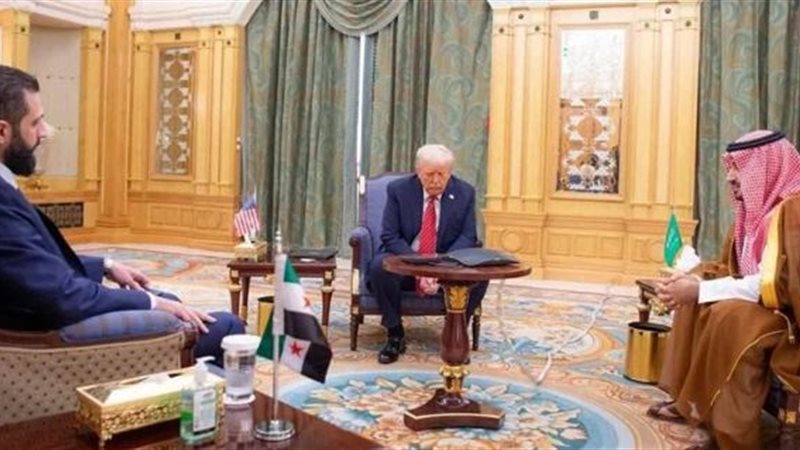 لقاء أحمد الشرع وترامب