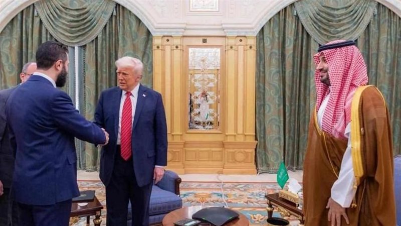 ترامب وبن سلمان والشرع،