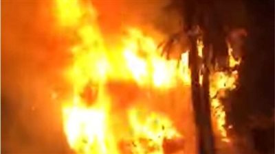 كلاكيت تالت مرة، حريق هائل بكورنيش النيل في المعادي (فيديو وصور)