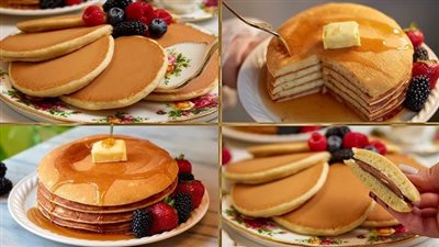 طريقة عمل البان كيك، لفطار سريع التحضير يسعد أطفالك