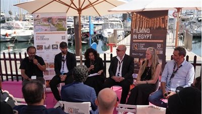 جلسة نقاشية بمهرجان كان حول إمكانات مصر كوجهة للإنتاج السينمائي الأجنبي (صور)