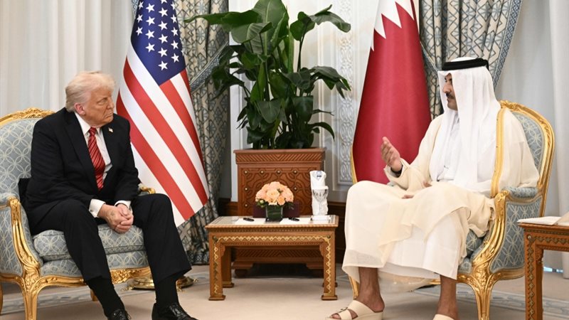 أمير قطر والرئيس