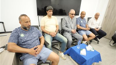 أشرف نصار يحفز لاعبي البنك الأهلي قبل مواجهة الشياطين الحمر (صور)