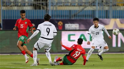العبدلاوي يسجل هدف منتخب المغرب الأول في شباك مصر بأمم أفريقيا للشباب
