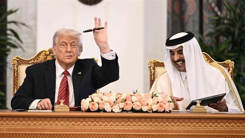 ترامب فى الدوحة،
