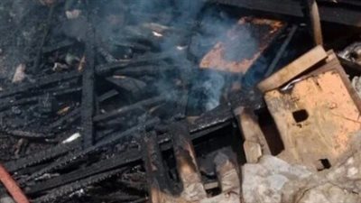 حريق يلتهم مخزن رخام بجوار مستشفى الحلمية