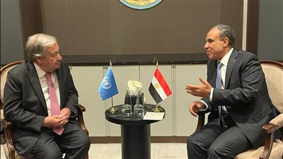  وزير الخارجية يلتقي السكرتير العام للأمم المتحدة