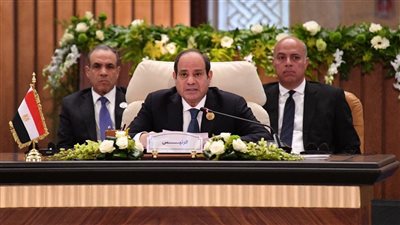 القضية الفلسطينية تتصدر كلمة الرئيس، السيسي يستعرض رؤية مصر بشأن تحديات المنطقة