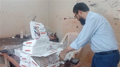  ضبط ورشة مستحضرات تجميل بدون ترخيص فى الإسكندرية 