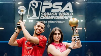 وزير الرياضة يهنئ نور الشربيني ومصطفى عسل بعد تتويجهما ببطولة العالم للإسكواش