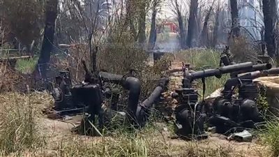 حريق يلتهم 150 نخلة و9 مواتير ري بسبب ارتفاع درجات الحرارة في الأقصر 