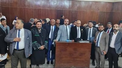 إضراب محامي سوهاج أمام الجنايات احتجاجًا على زيادة الرسوم القضائية (صور) 