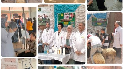 إطلاق قافلتين طبية وبيطرية بقرية ميت حمل في محافظة الشرقية 