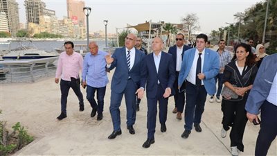 محافظ القاهرة يوجه بوقف الأعمال الجارية بمرسى سرايا الجزيرة بالزمالك