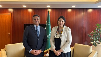 السفير عمرو الجويلى يتسلم مهام عمله بمفوضية الاتحاد الأفريقي 