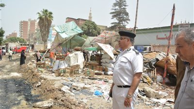 حملة مكبرة لرفع الإشغالات بفاقوس واعادة الانضباط للشارع بالشرقية 