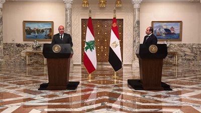 مصر أم الدنيا وبيروت ست الدنيا أبرزها، رسائل رئيس لبنان من قلب القاهرة