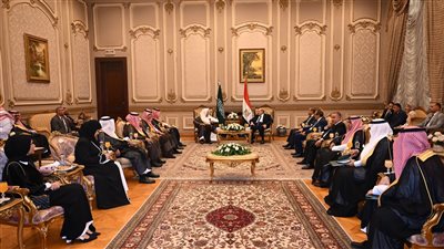 استقبال رئيس الشورى السعودي في مجلس الشيوخ 