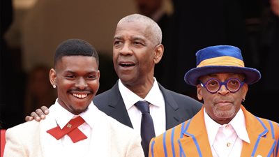 دينزل واشنطن في العرض العالمي لفيلم 