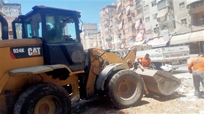 حملة مكبرة لمنع النباشين بشارعي الترعة المردومة وأحمد أبو سليمان في الإسكندرية