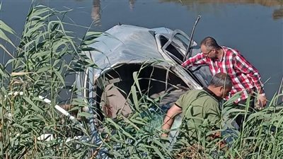 العناية الإلهية تنقذ 3 أشخاص من الموت بعد سقوط سيارتهم في ترعة بالدقهلية