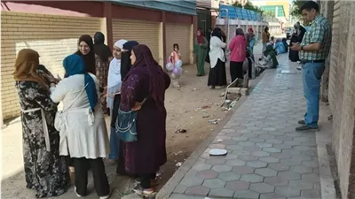 تجمع أولياء الأمور أمام لجان امتحانات الصف الثاني الثانوي بالإسكندرية (صور) 