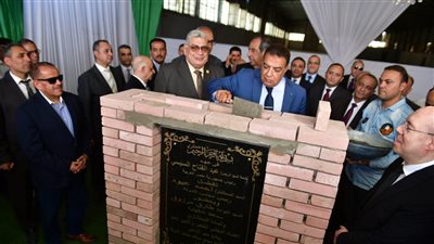 محافظ الدقهلية يستقبل رئيس مجلس الدولة ويتفقدان المبنى المؤقت لمجمع محاكم المنصورة 