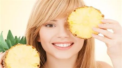 قناع الأناناس والزبادى لترطيب البشرة وحمايتها من التجاعيد 