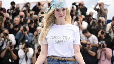 مهرجان كان، إيل فانينج تخطف الأنظار في جلسة تصوير فيلم Sentimental Value