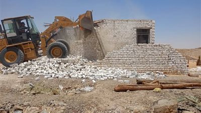 حملة مكبرة لإزالة التعديات على أراضي الدولة بالوادي الجديد 