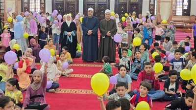 بالبالونات، انطلاق لقاء الجمعة للأطفال في مسجد الشهداء بالدقهلية (صور) 