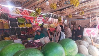 إقبال كثيف علي سوق اليوم الواحد في المنصورة بالدقهلية بيومه الثاني (صور)