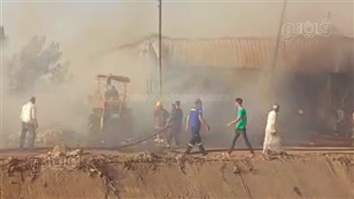 خسائر مادية فادحة، حريق يلتهم مصنعا للقطن بعزبة حميدة في الغربية (فيديو)