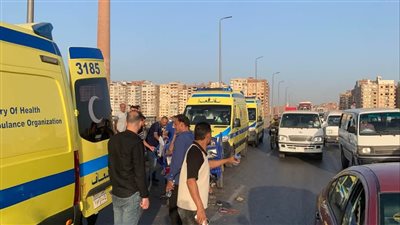 إصابة 5 أشخاص في حادث تصادم على طريق القاهرة - الإسكندرية الزراعي