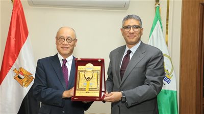 محافظ الجيزة يبحث مع سفير اليابان أوجه التعاون المشترك