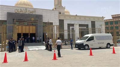  وصول جثمان أحمد الدجوي إلى مسجد جامعة أكتوبر (فيديو وصور) 