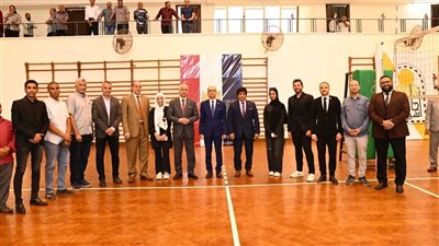 افتتاح الصالة المغطاة بالقرية الأولمبية بجامعة أسيوط (صور) 