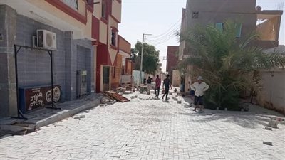 محافظ الوادي الجديد: رصف 35 ألف متر إنترلوك بمركزي الداخلة وباريس