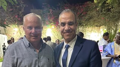 شوقي غريب برفقة وزير الخارجية في زيارة الوفد المصري لـ موريتانيا