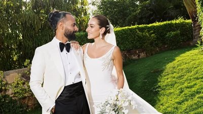 أول صور من حفل زفاف أمينة خليل وأحمد زعتر