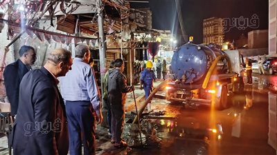 محافظ الغربية يتابع أعمال كسح مياه الأمطار بالمحلة