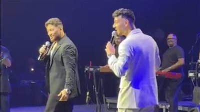 للمرة الأولى، تامر حسني يغني ملكة جمال الكون لايف مع الشامي بحفل دبي 