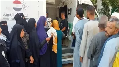 الأحوال المدنية تنظم قوافل متنقلة لاستخراج الشهادات وبطاقة الرقم القومى بمحال الإقامة 