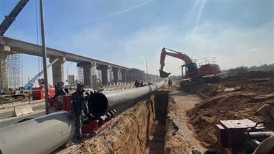 غلق مطلع محور حسب الله الكفراوي لتنفيذ أعمال بخط مياه